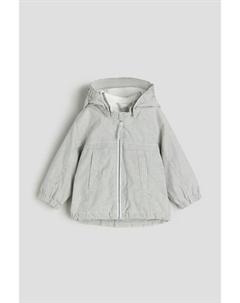 Хлопковая куртка с капюшоном, белый H&m