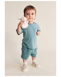 Футболка с потертым эффектом, бирюзовый H&m