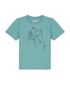 Футболка, цвет teal monstera Watapparel