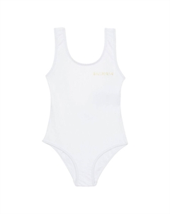 Купальник с логотипом Kids, белый Balmain