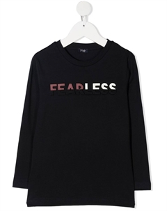 Футболка с графичным принтом и круглым вырезом, синий Il gufo