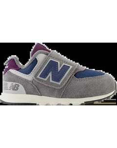 Кроссовки 574 New-B Hook & Loop Toddler 'Castlerock Navy', серый New balance