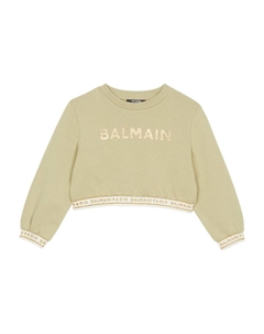 Толстовка с логотипом Kids, зеленый Balmain