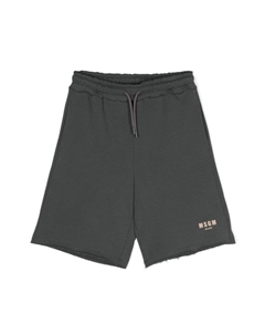 Шорты с логотипом, серый Msgm kids