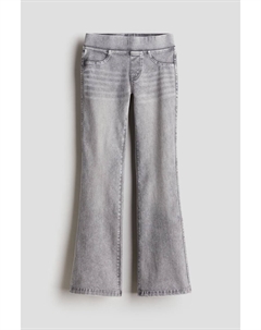 Расклешенные брюки из джерси, серый H&m