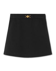 Мини-юбка А-силуэта La Medusa Kids, черный Versace