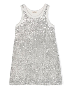 Платье с пайетками, серебристый Andorine