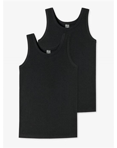 Майки, 2 пары детских, черный Schiesser