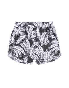 Шорты с абстрактным принтом, черный Andorine