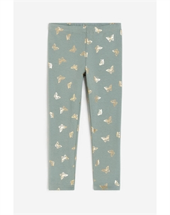 Леггинсы, зеленый H&m