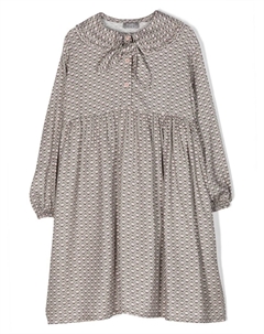 Платье с узором, бежевый Il gufo