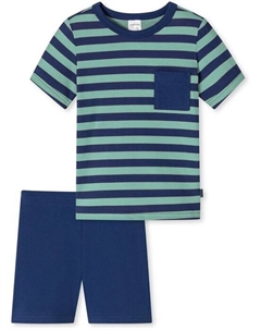 Пижамы для мальчиков world из органического хлопка, зеленый Schiesser