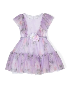 Платье с цветочным принтом, фиолетовый Monnalisa