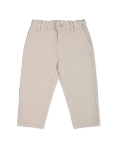 Джинсы с эластичным поясом и логотипом Kids, бежевый Emporio armani