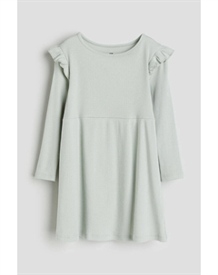 Платье из джерси в рубчик, зеленый H&m