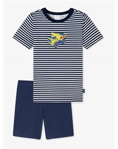 Детские короткие пижамы., синий Schiesser