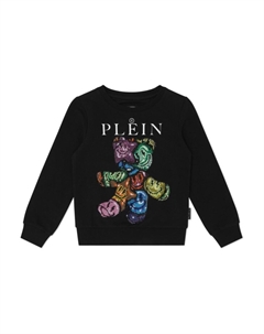 Толстовка с кристаллами Teddy Bear, черный Philipp plein
