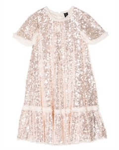 Платье с пайетками, розовый Needle & thread kids