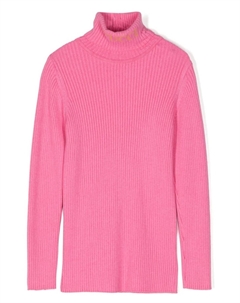 Джемпер с воротником халтерн, розовый Pucci junior