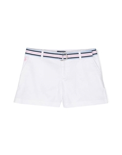 Шорты Polo Pony с поясом Kids, белый Ralph lauren