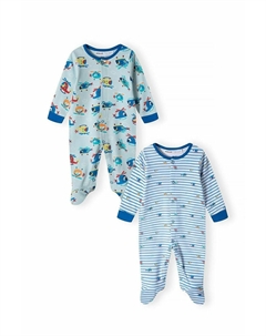 Комбинезон 2 PACK, цвет light blue white Minoti
