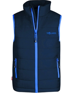 Утепленный жилет Funktions Trondheim, темно синий Trollkids