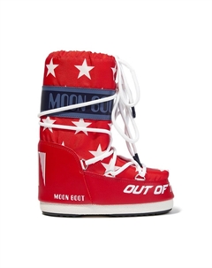 Дутые сапоги Icon с логотипом, красный Moon boot kids