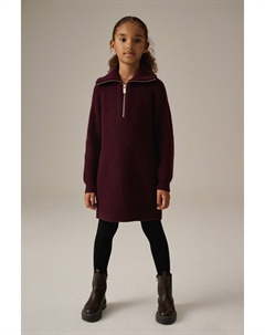 Платье джемпер на молнии (3 16 лет), бургундия Next