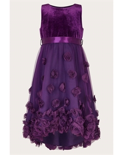 Платье Ianthe 3d с цветочным принтом, фиолетовый Monsoon