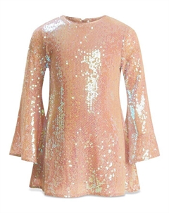 Мини-платье Margot с пайетками для девочек - Little Kid, Big Kid, розовый Bardot junior