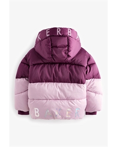 Водонепроницаемое утепленное пальто с цветными блоками, мультиколор Baker by ted baker
