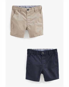Две пары шорт-чинос, синий Next