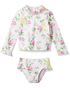 Купальник Floral Rashgaurd Swim Set, розовый Janie and jack
