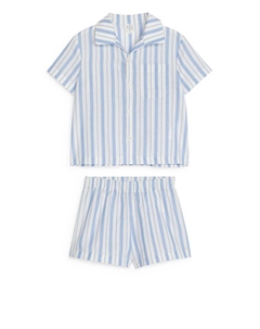 Хлопковая пижама, синий Arket