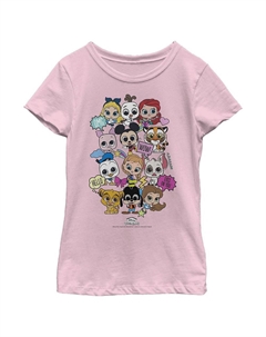 Футболка Doorables All Together Now для девочек 7–16 лет с графическим рисунком, розовый Licensed character