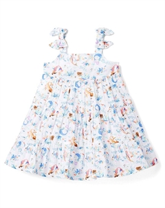 Платье Джейни и Джека Диснея «Русалочка» с бантом и бретельками, мультиколор Janie and jack