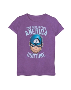 Футболка с рисунком «Капитан Америка» на Хэллоуин для девочек 7–16 лет Marvel