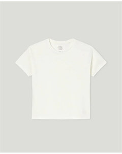 Базовая футболка для девочки с короткими рукавами Kids, цвет Blanco Roto El corte inglés