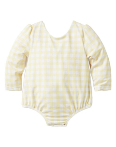 Купальник Baby Gingham из переработанного материала Rash Guard, мультиколор Janie and jack