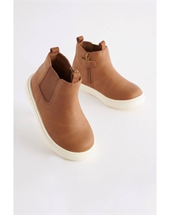 Ботинки челси на молнии, коричневый Next