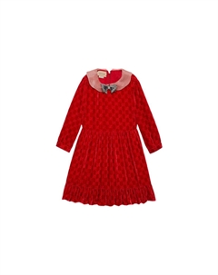 Платье детское с бантом, красный Gucci