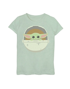 Простая футболка с рисунком кареты «Звездные войны» для девочек 7–16 лет «Мандалорец», цвет Mint Star wars