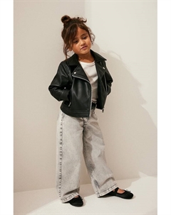 Байкерская куртка, черный H&m