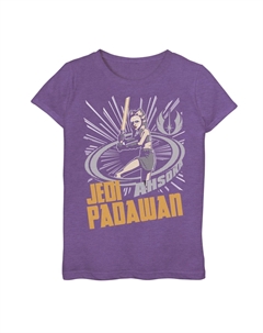 Футболка с изображением портрета джедая падавана Асоки для девочек 7–16 лет «Звездные войны: Войны клонов» Star wars