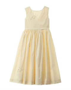 Платье с вышивкой, белый Bonpoint