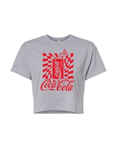 Укороченная футболка с рисунком банки Coca-Cola для юниоров, серый Licensed character