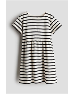 Платье из хлопкового трикотажа, белый H&m