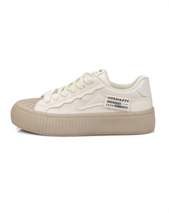 Кеды, скейтборд обувь женская низкая абрикосовый / бежевый B10crown