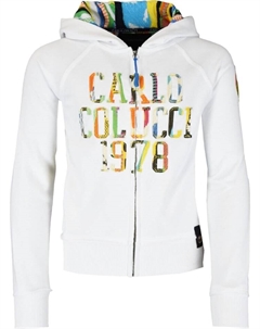 Пуловер с капюшоном, белый Carlo colucci