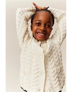 Кардиган вязки "пуантелле", белый H&m